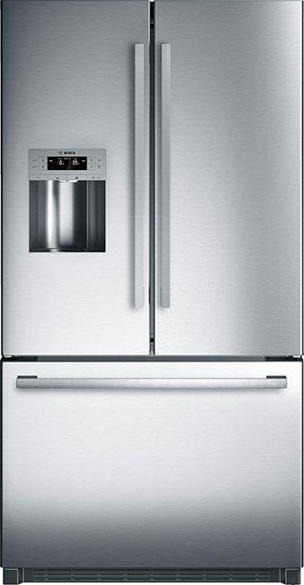 Bosch 35 5 8 Inch 25 cu. ft French Door Refrigerator in Stainless B26FT50SNS