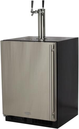 Marvel 24-in Professional Built-In Refrigerator Freezer - MPRF424 Stainless Steel