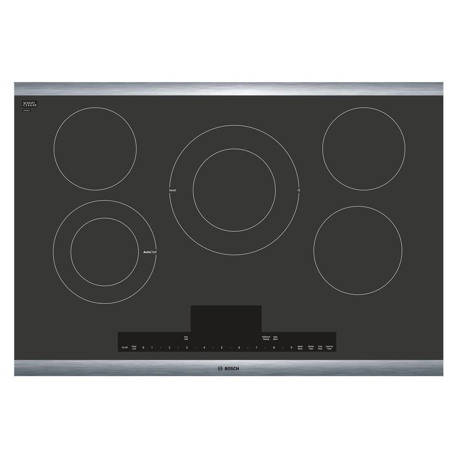 Bosch 31 inch wide Electric Cooktop in Black NETP068SUC