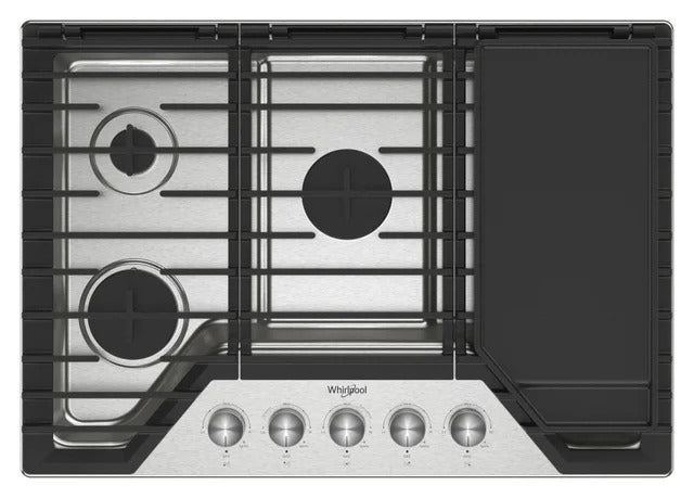 Buy Whirlpool 36-inch Gas Cooktop with Griddle