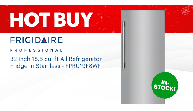 Frigidaire Professional - 32 Inch 18.6 cu. ft All Refrigerator Fridge in Stainless - FPRU19F8WF