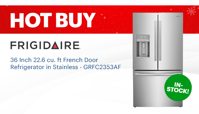 Frigidaire Gallery - 36 Inch 22.6 cu. ft French Door Refrigerator in Stainless - GRFC2353AF