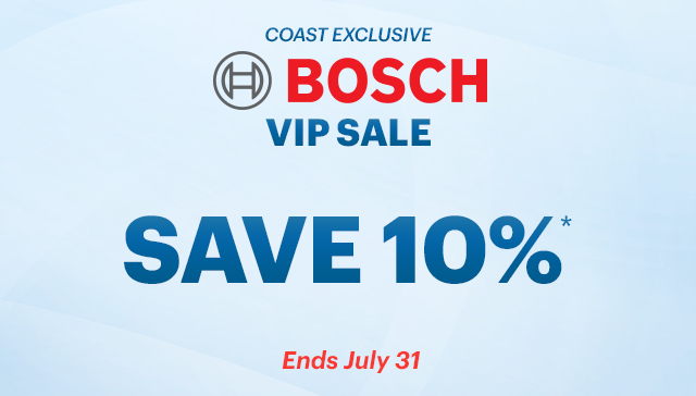 Bosch VIP Sale July 18-31, 2024