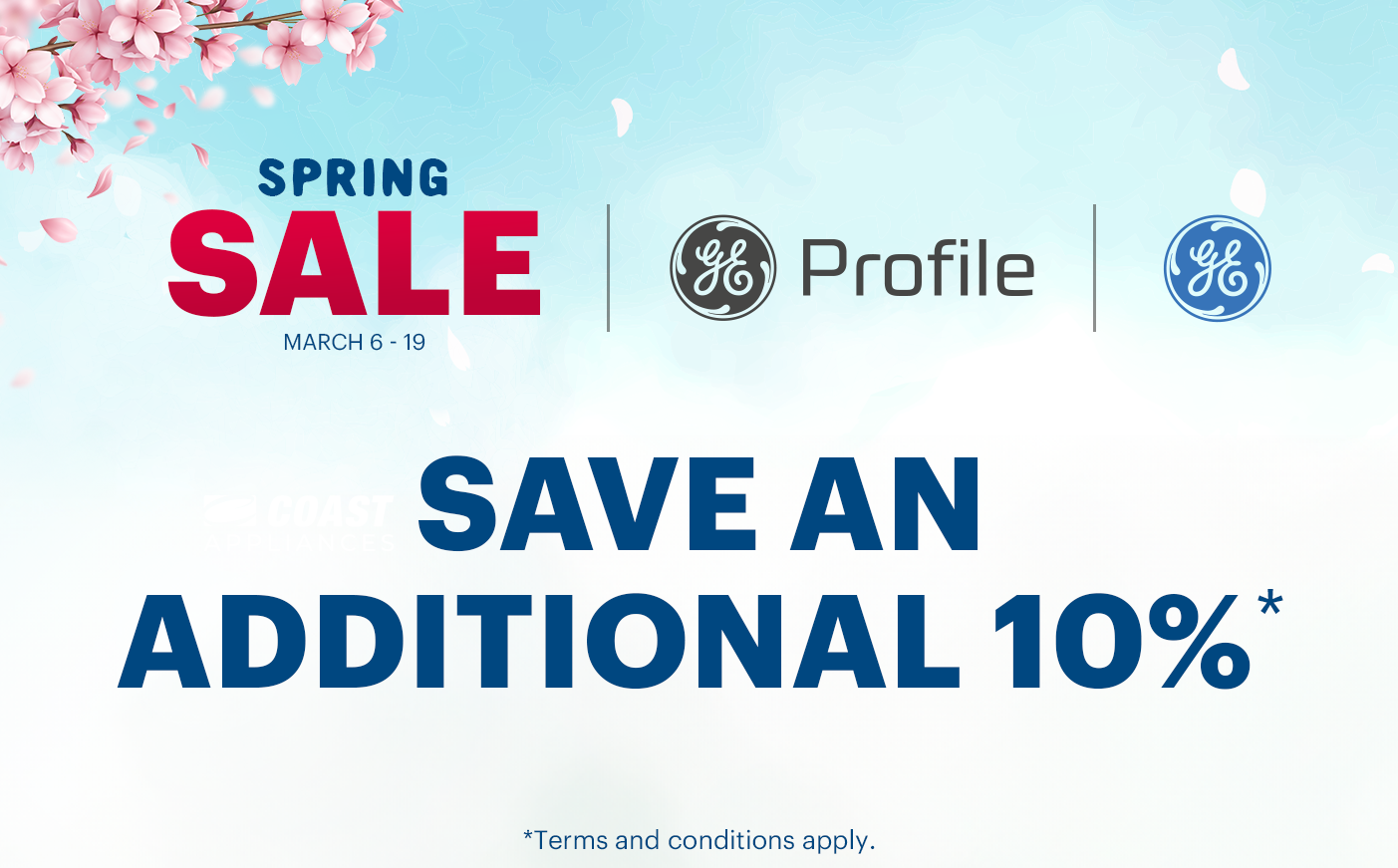 GE & GE Pro Spring Sale March 6-19, 2025