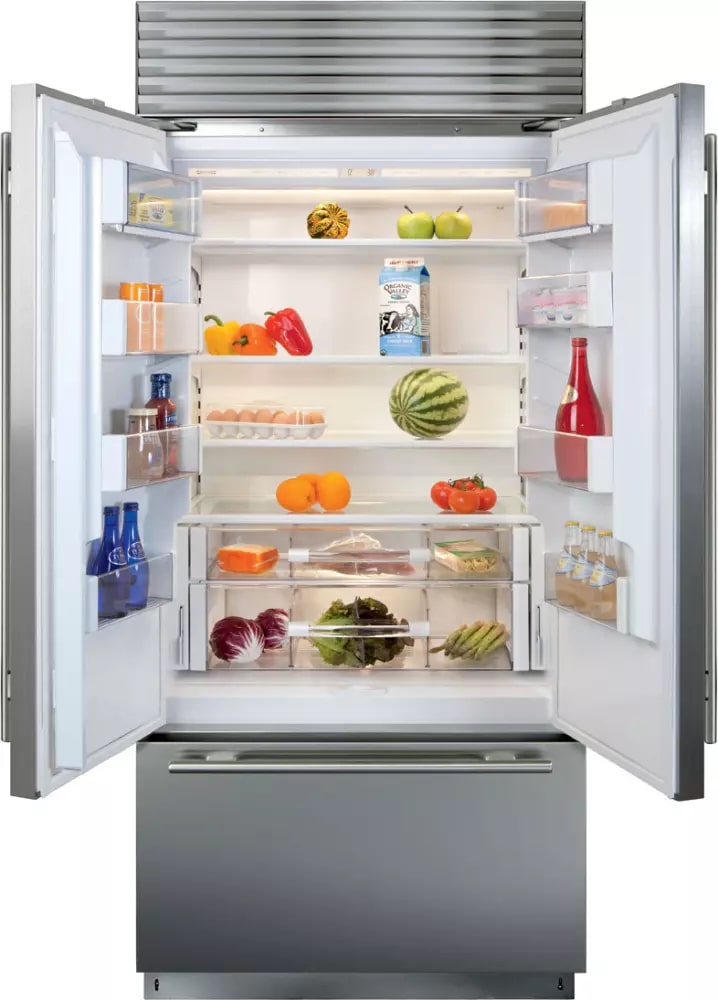 Sub-Zero - 36 Inch 20.5 cu. ft French Door Refrigerator in Stainless - BI-36UFDID/S/PH