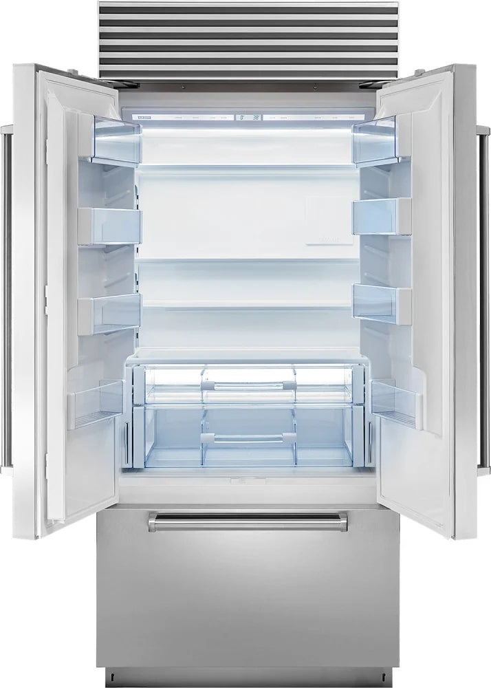 Sub-Zero - 36 Inch 20.5 cu. ft French Door Refrigerator in Stainless - BI-36UFDID/S/PH