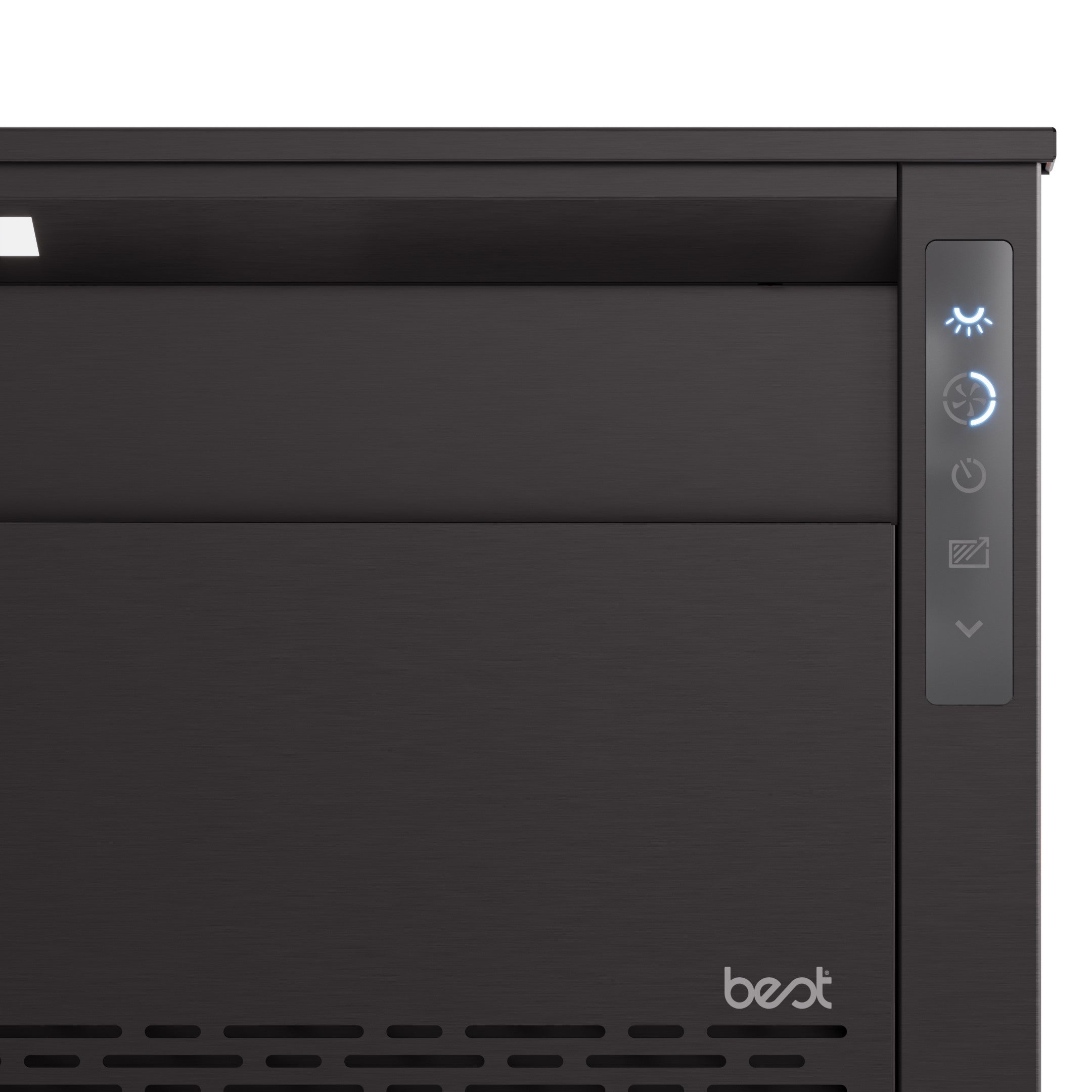 Best - 36 Inch Downdraft Vent in Black Stainless - D49M36BLS