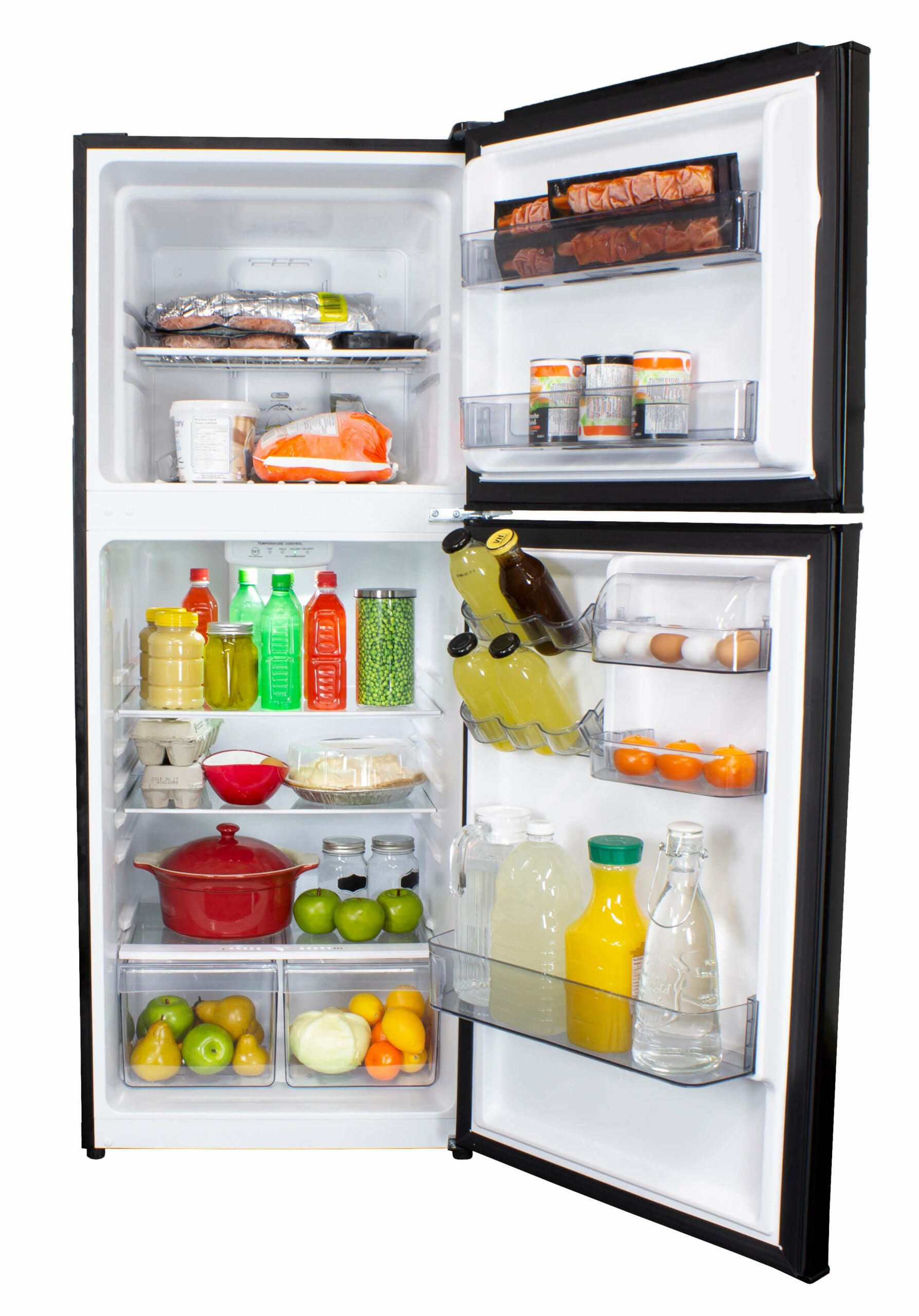 Danby - 23.44 Inch 10.1 cu. ft Top Mount Refrigerator in Black - DFF101B1BDB