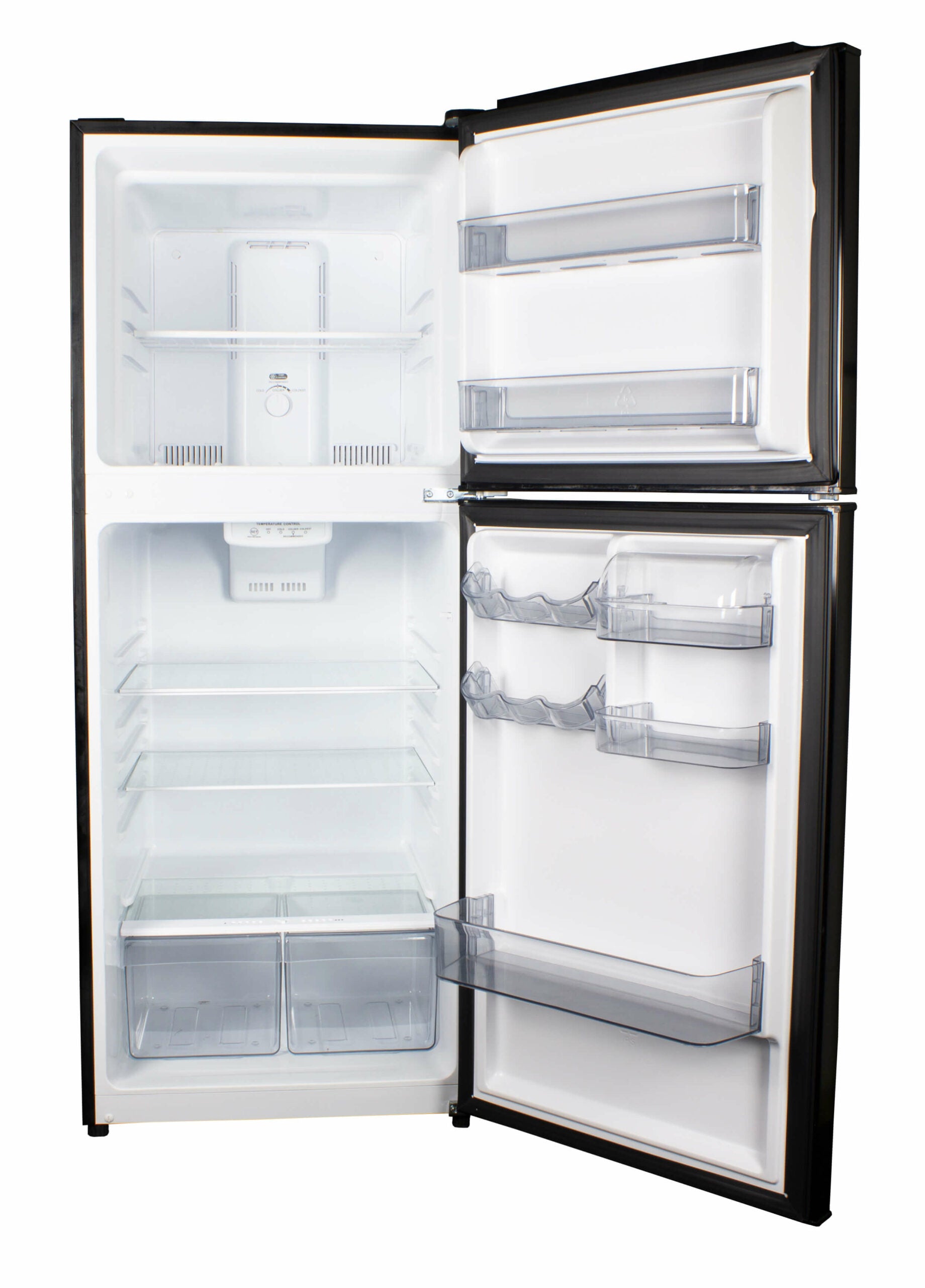 Danby - 23.44 Inch 10.1 cu. ft Top Mount Refrigerator in Black - DFF101B1BDB