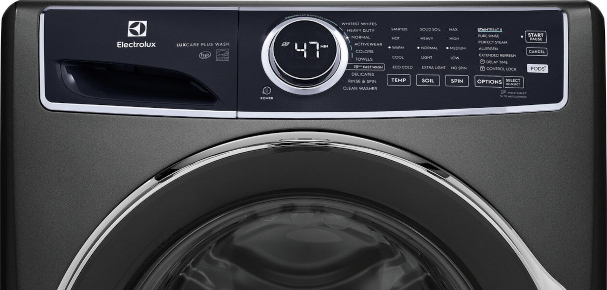 Electrolux - 5.2 cu. Ft  Front Load Washer in Grey - ELFW7537AT