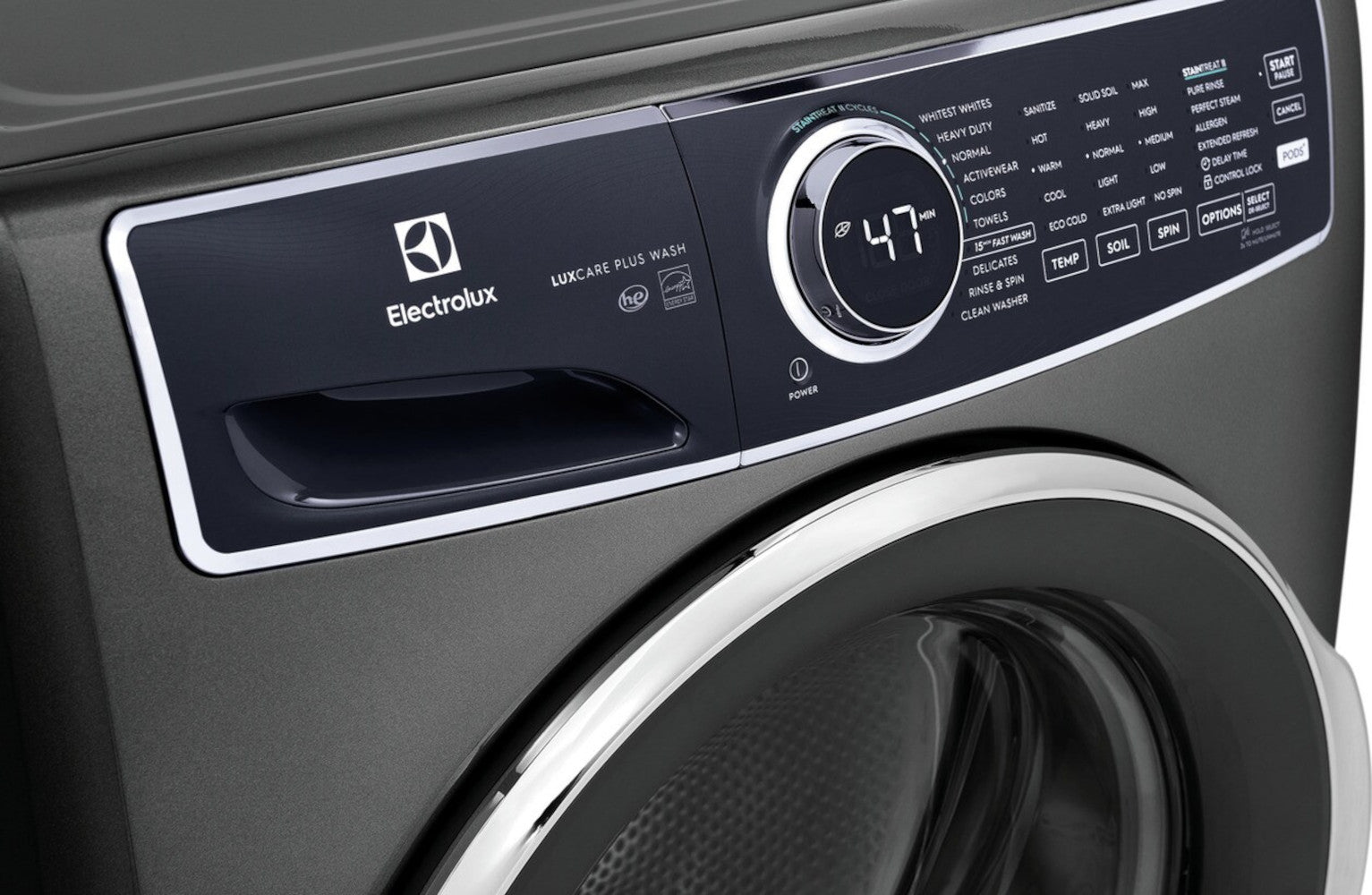 Electrolux - 5.2 cu. Ft  Front Load Washer in Grey - ELFW7537AT