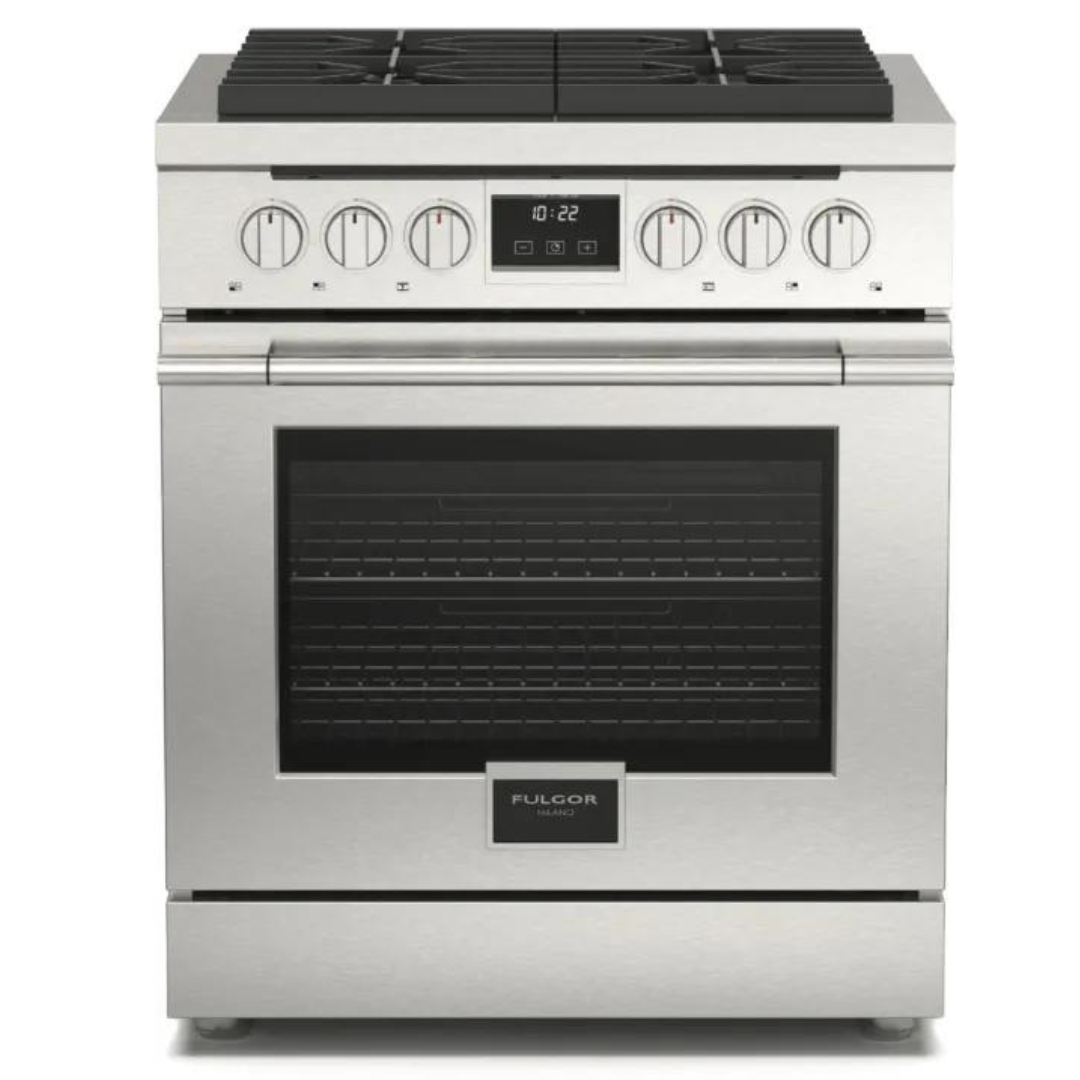 Fulgor Milano - 4.34 cu. ft  Gas Range in Stainless - F4PGR304S2