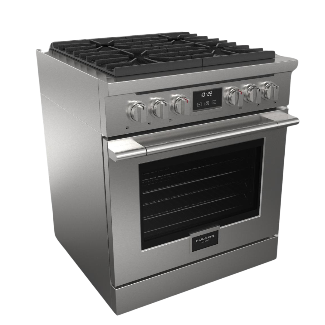 Fulgor Milano - 4.34 cu. ft  Gas Range in Stainless - F4PGR304S2