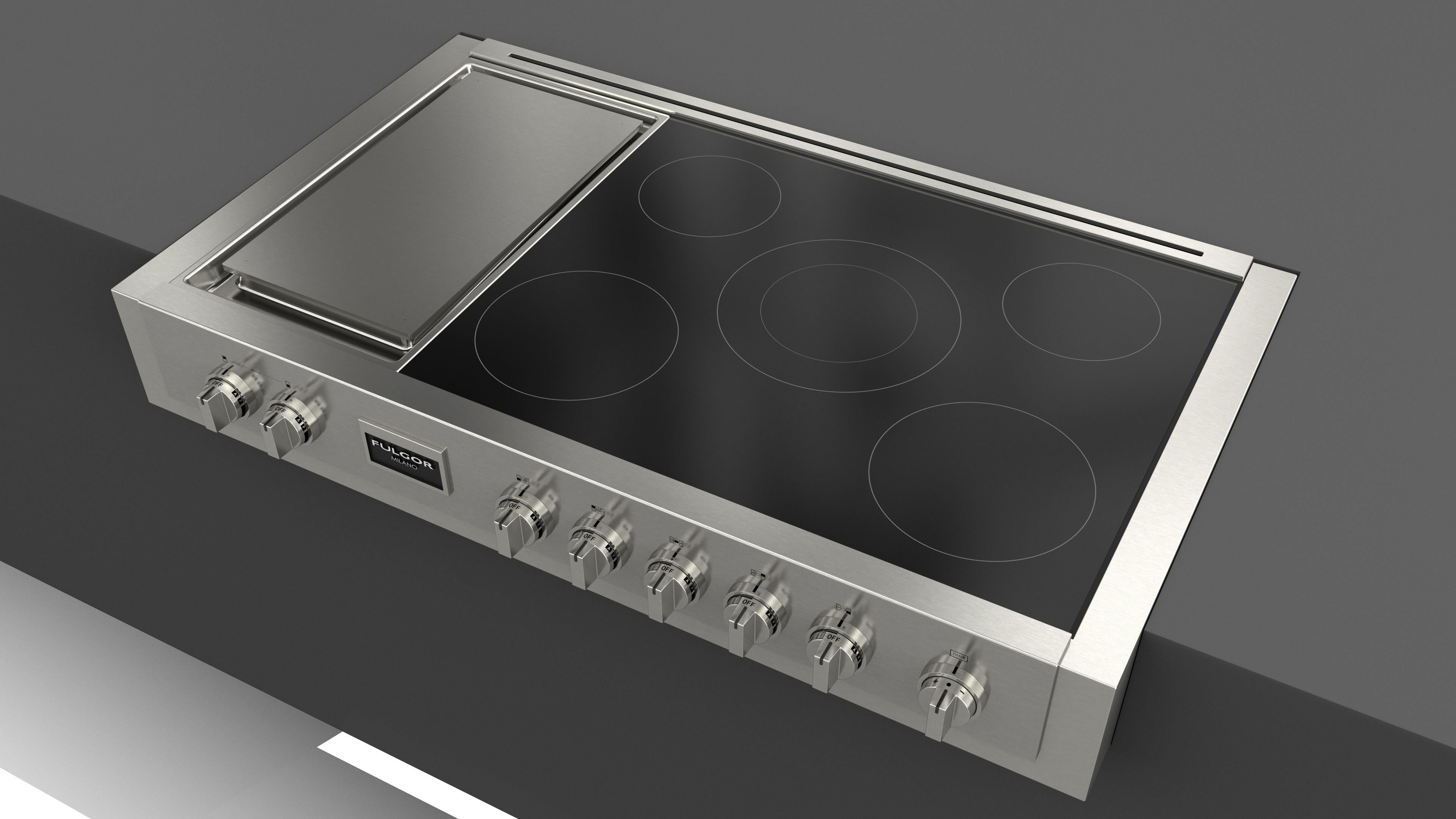 Fulgor Milano - 47.9 Inch  Induction Range Top in Stainless - F6IRT485GS1