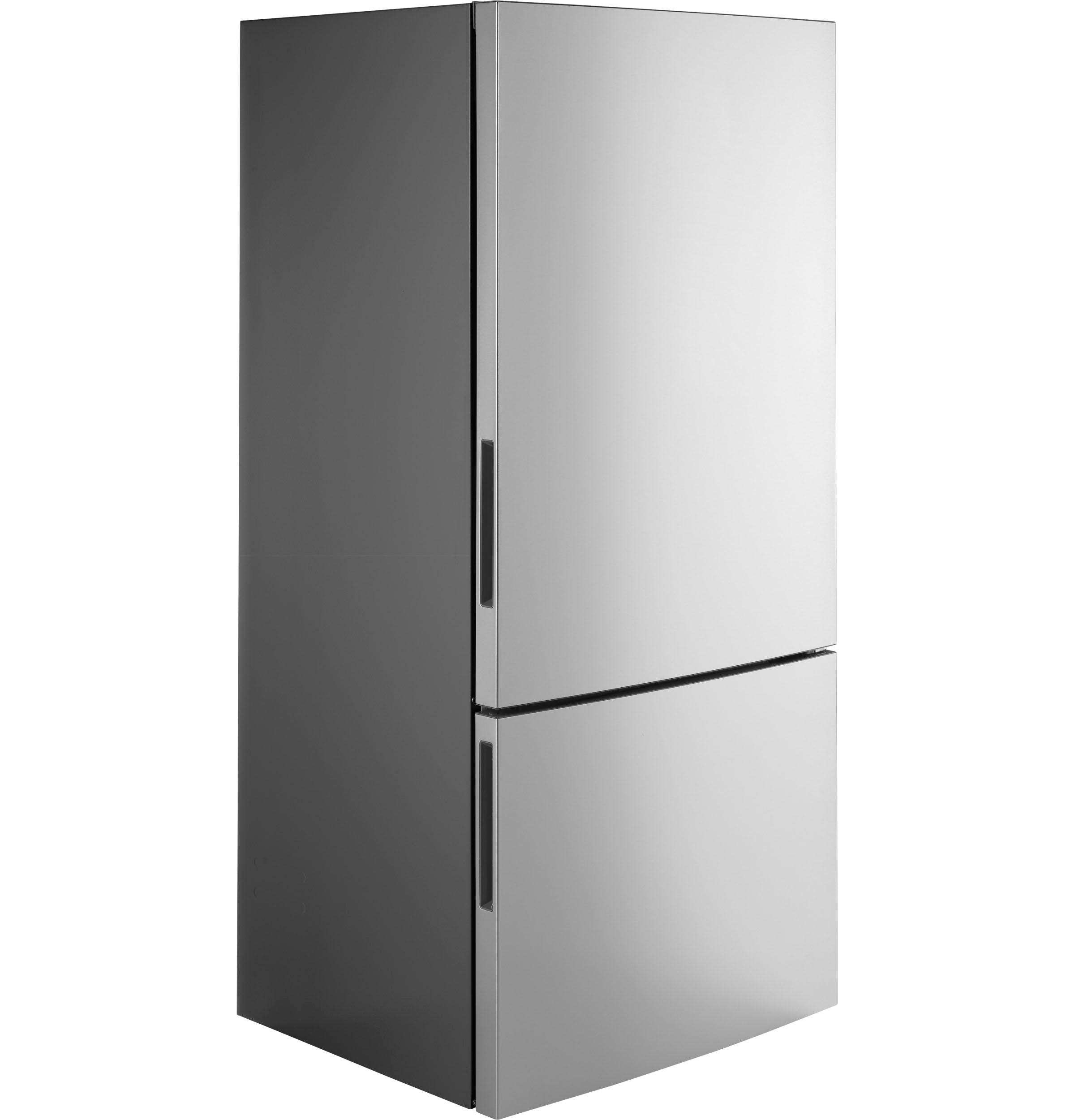 GE - 31.1 Inch 17.7 cu. ft Bottom Mount Refrigerator in Stainless - GBE17HYRFS