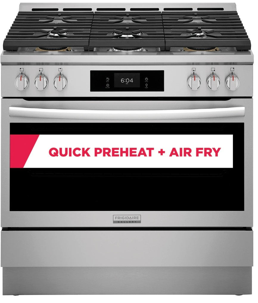 Frigidaire - 4.6 cu. ft  Gas Range in Stainless - GCFG3661AF