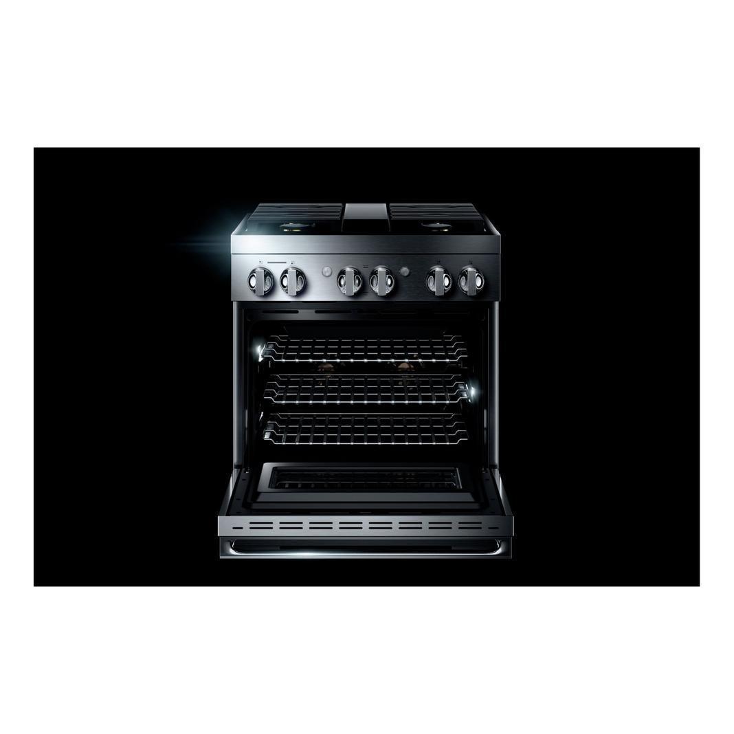 JennAir -  cu. ft  Dual Fuel Range in Black (Premium Floor Model) - JDRP430HM