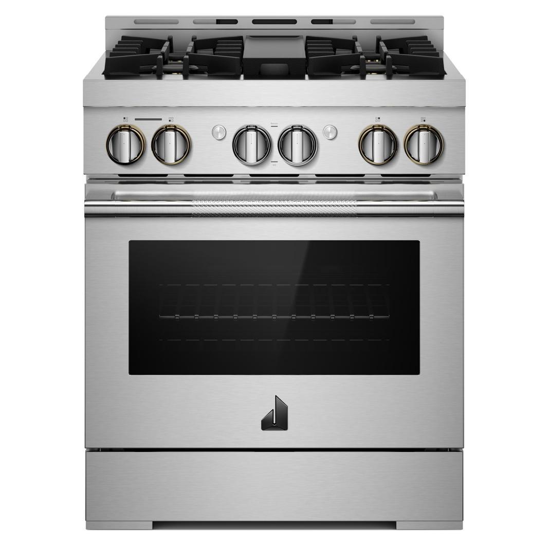 JennAir - 38.8 Inch Gas Range in Stainless (Premium Floor Model) - JGRP430HL