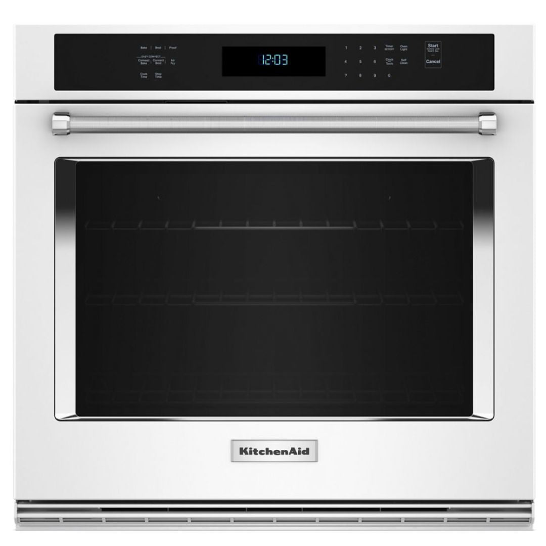 KitchenAid - 5 cu. ft Single Wall Oven in White - KOES530PWH