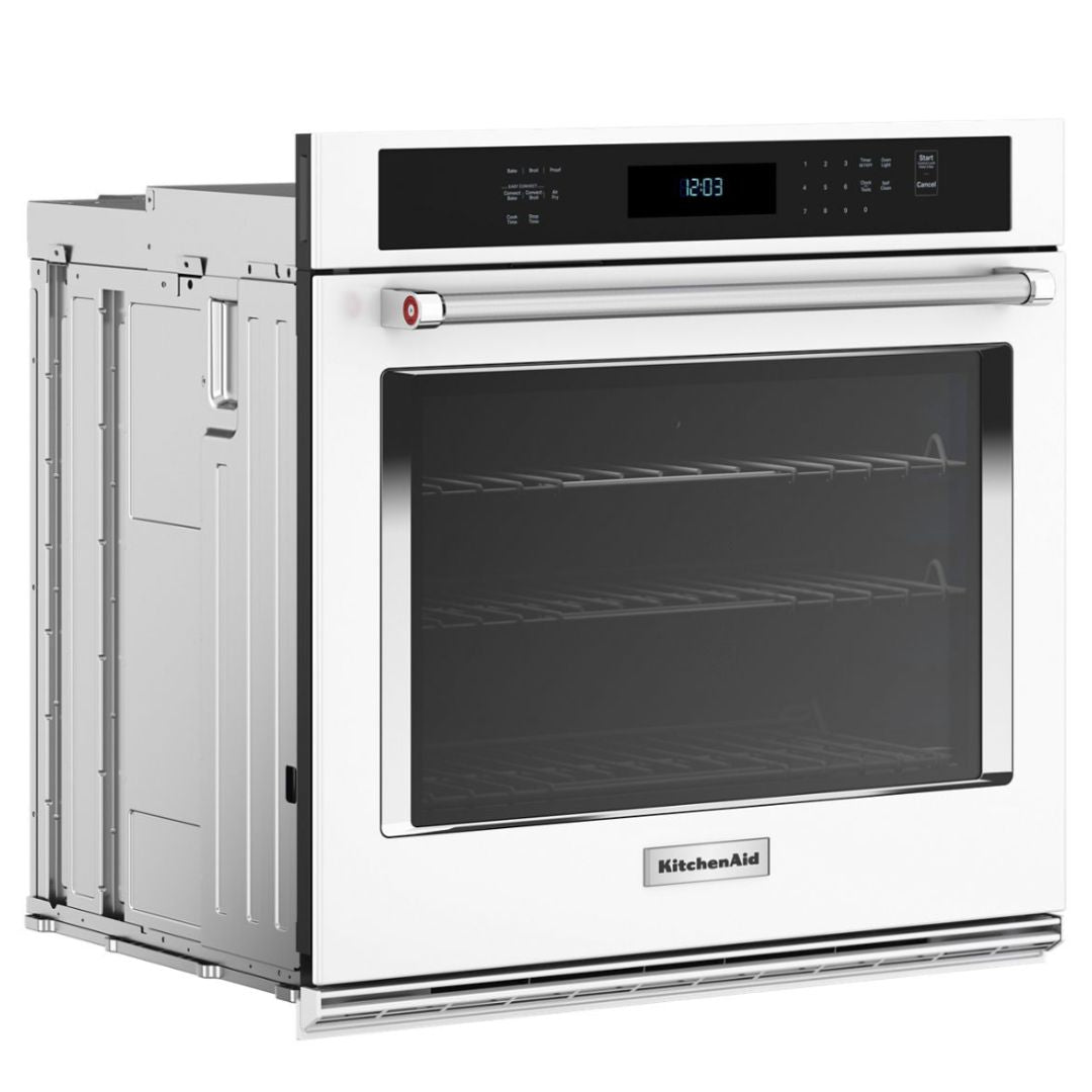 KitchenAid - 5 cu. ft Single Wall Oven in White - KOES530PWH