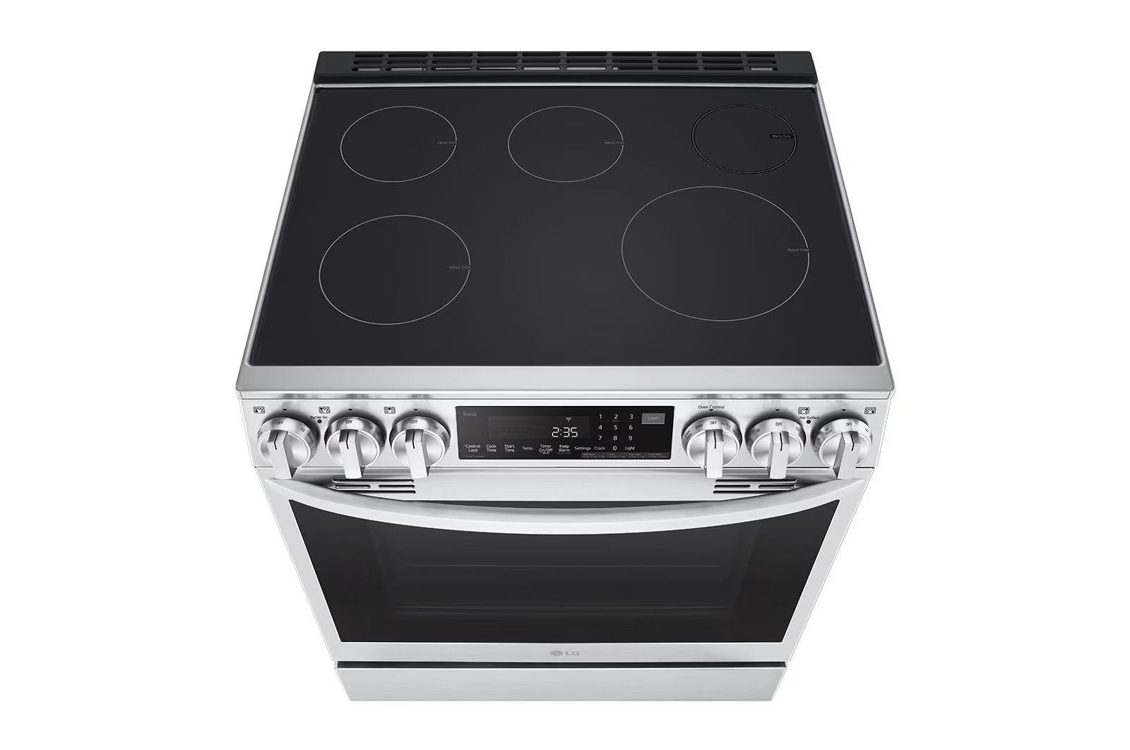 LG - 6.3 cu. ft  Induction Range in Stainless - LSIL6336F