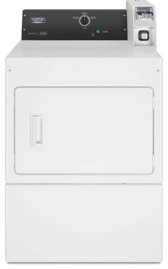 Maytag - 7.4 cu. Ft  Electric Commercial Dryer in White - MDE20CSAZW