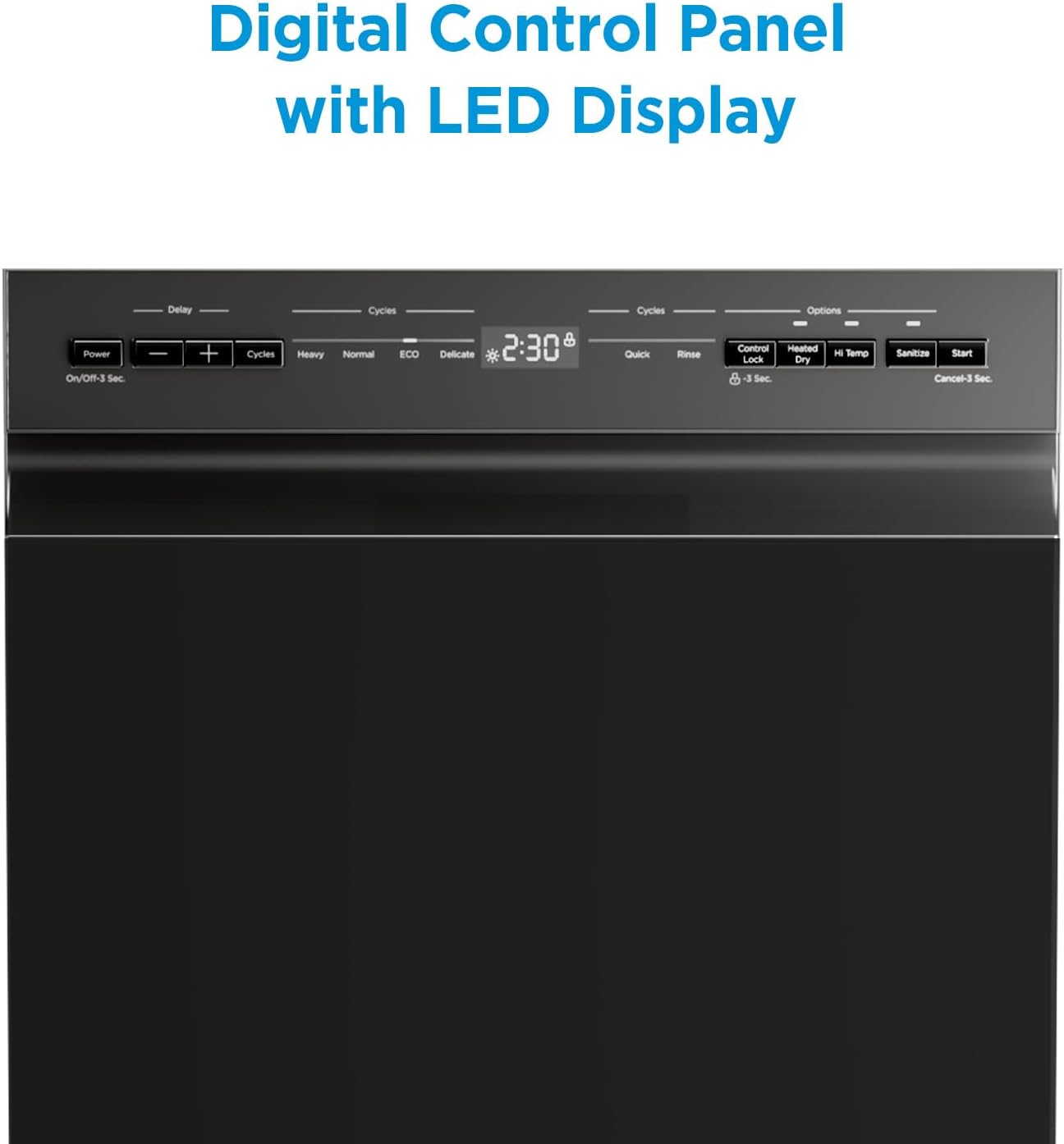 Midea - 52 dBA Built In Dishwasher in Stainless - MDF18A1AST