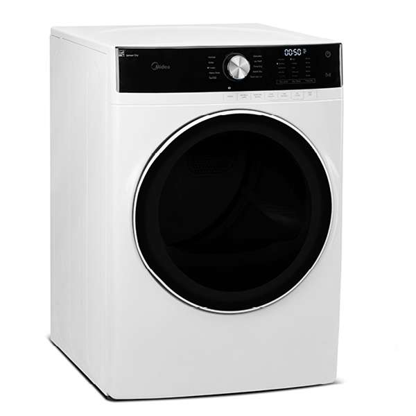 MIDEA - 8 cu. Ft  Electric Dryer in White - MLE52N3AWW