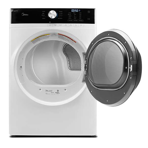 MIDEA - 8 cu. Ft  Electric Dryer in White - MLE52N3AWW