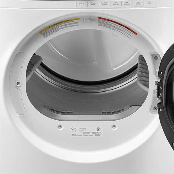 MIDEA - 8 cu. Ft  Electric Dryer in White - MLE52N3AWW