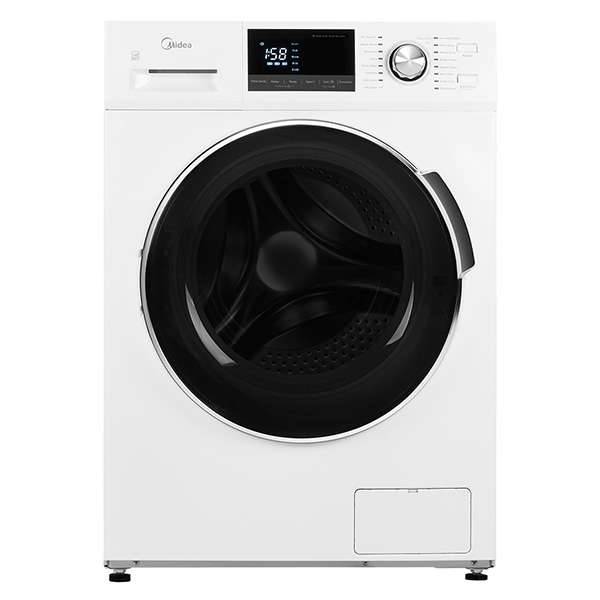 Midea - 3.1 cu. Ft  Front Load Washer in Stainless - MLH27N5AWWC