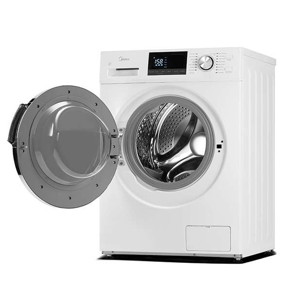 Midea - 3.1 cu. Ft  Front Load Washer in Stainless - MLH27N5AWWC