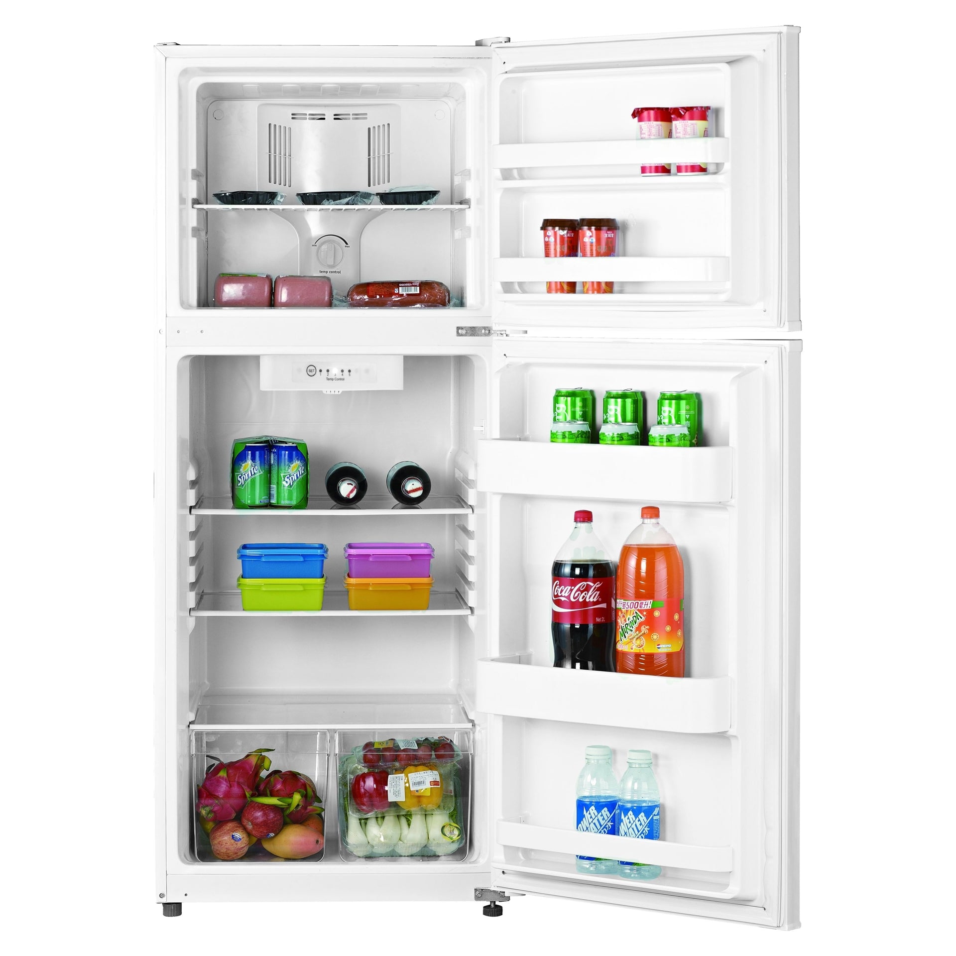 Midea - 24 Inch 12 cu. ft Top Mount Refrigerator in White - MRT12B2AWW