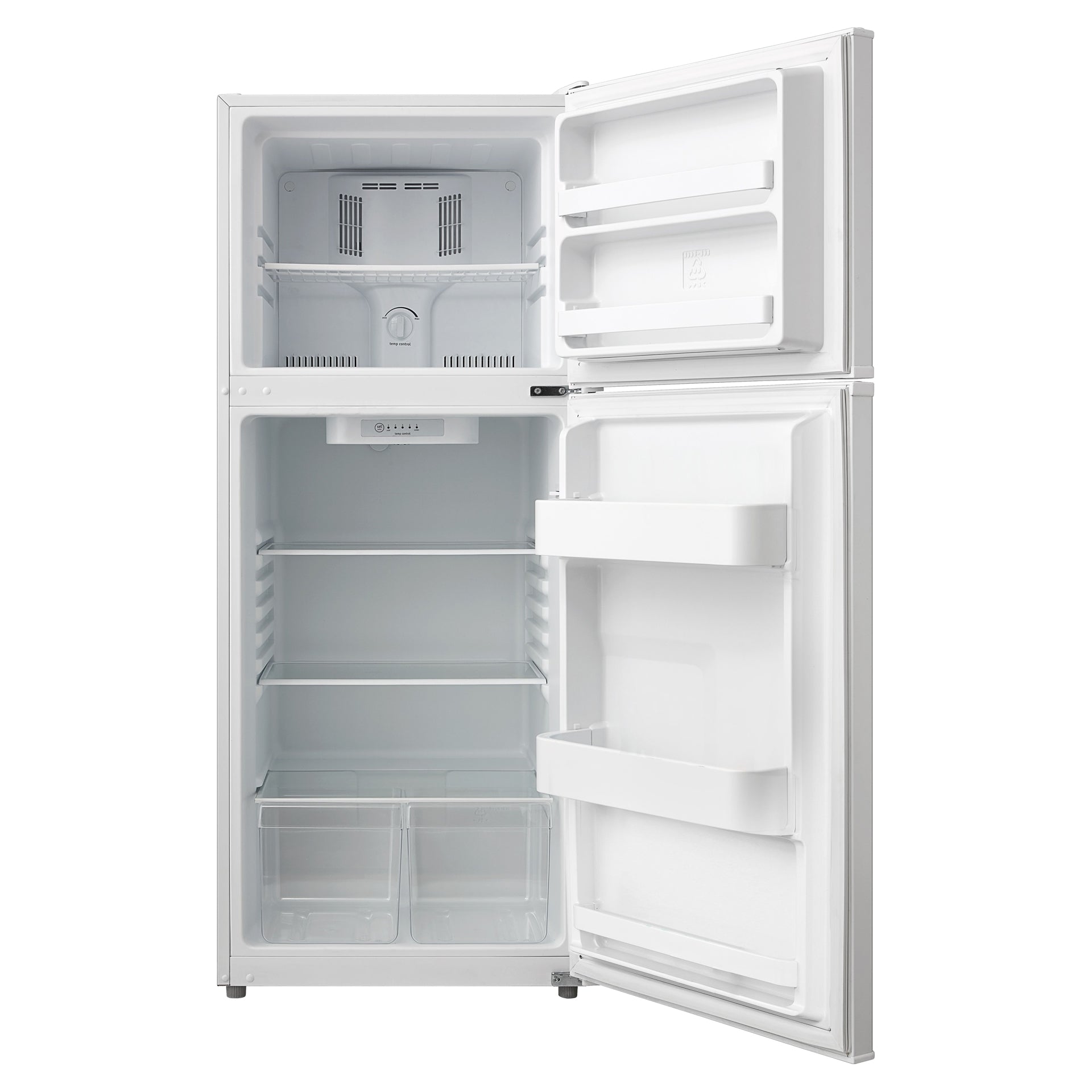 Midea - 24 Inch 12 cu. ft Top Mount Refrigerator in White - MRT12B2AWW