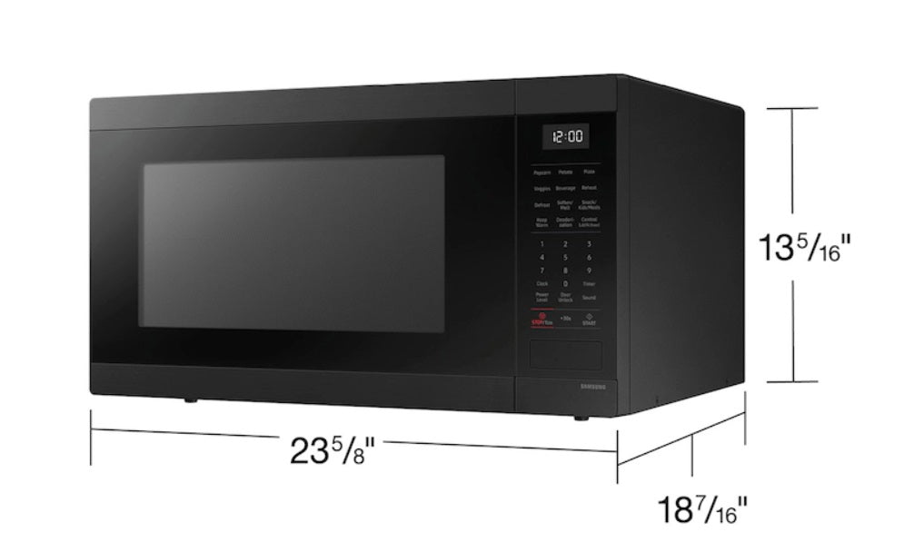 Samsung - 1.9 cu. Ft  Counter top Microwave in Black Stainless - MS19DG8500MTAC