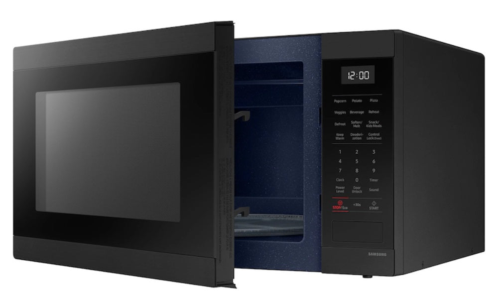 Samsung - 1.9 cu. Ft  Counter top Microwave in Black Stainless - MS19DG8500MTAC