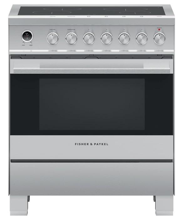 Fisher Paykel - 3.5 cu. ft Induction Range in Stainless (Premium Floor Model) - OR30SDI6X1