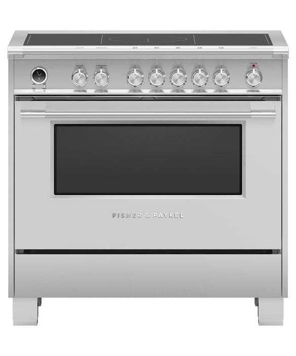 Fisher Paykel - 4.9 cu. ft  Induction Range in Stainless (Open Box) - OR36SCI6X1