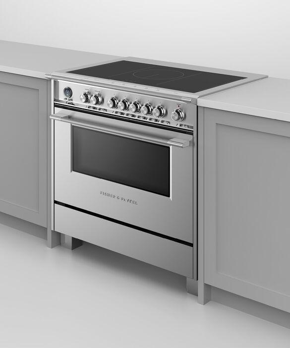 Fisher Paykel - 4.9 cu. ft  Induction Range in Stainless (Open Box) - OR36SCI6X1