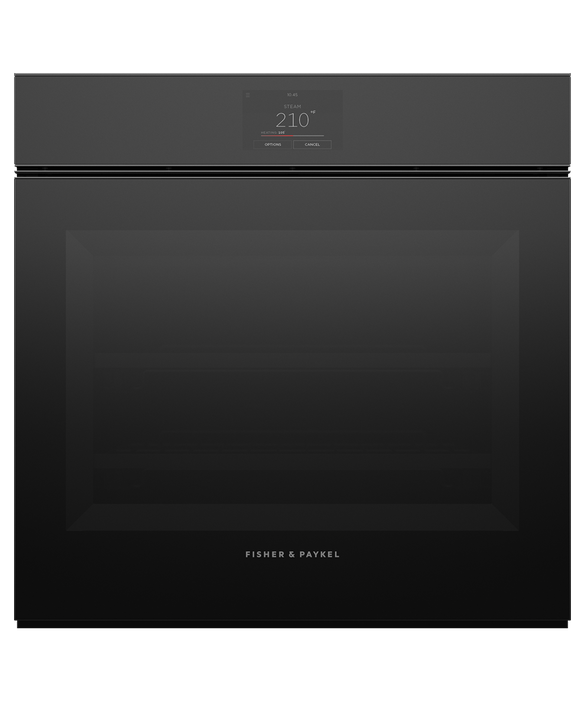 Fisher & Paykel -  cu. ft Steam Wall Oven in Black - OS24SMTNB1