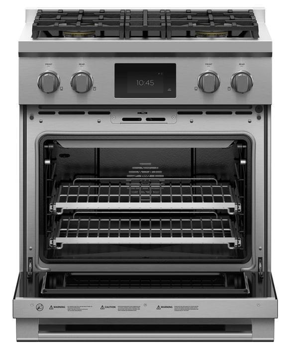 Fisher Paykel - 4 cu. ft  Dual Fuel Range in Stainless (Open Box) - RDV3-304-L