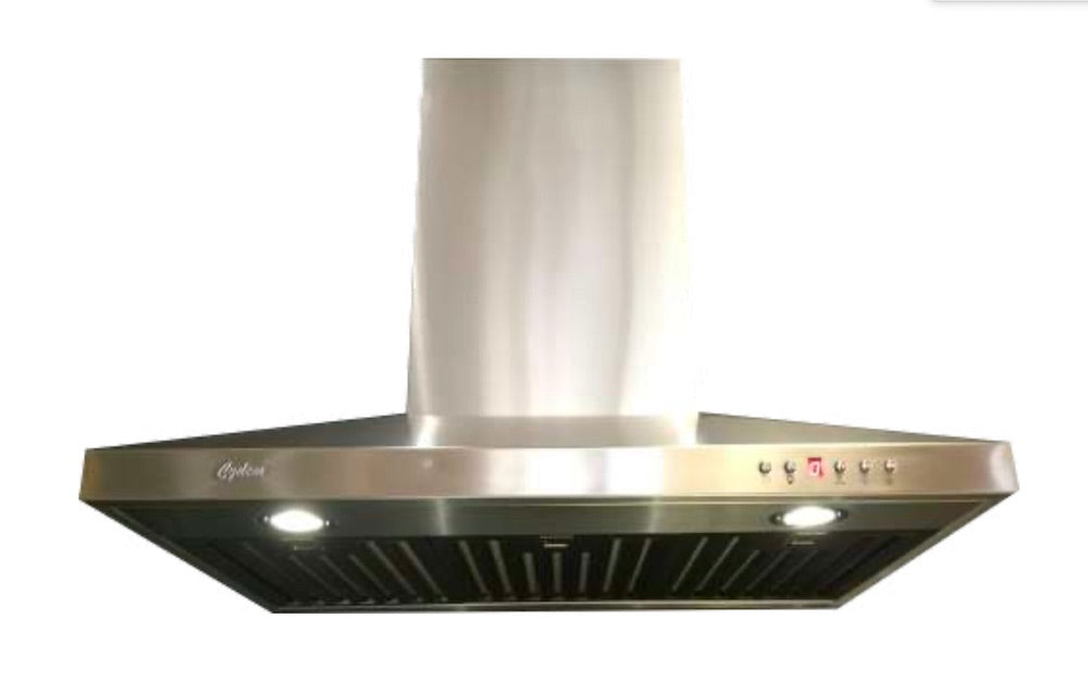 Cyclone - 35.5 Inch 550 CFM Wall Mount and Chimney Range Vent in Stainless - SCB51636SS-B3.CH13