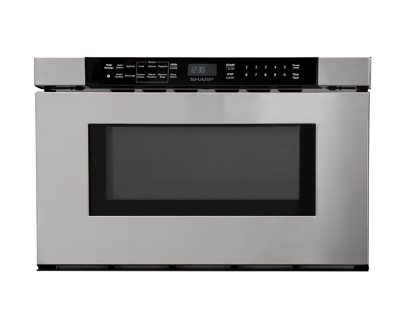 Sharp - 1.2 cu. Ft  Built In Microwave in Stainless - SMD2443JSC