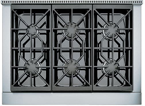 Wolf - 35.875 inch wide Gas Cooktop in Stainless - SRT366-LP