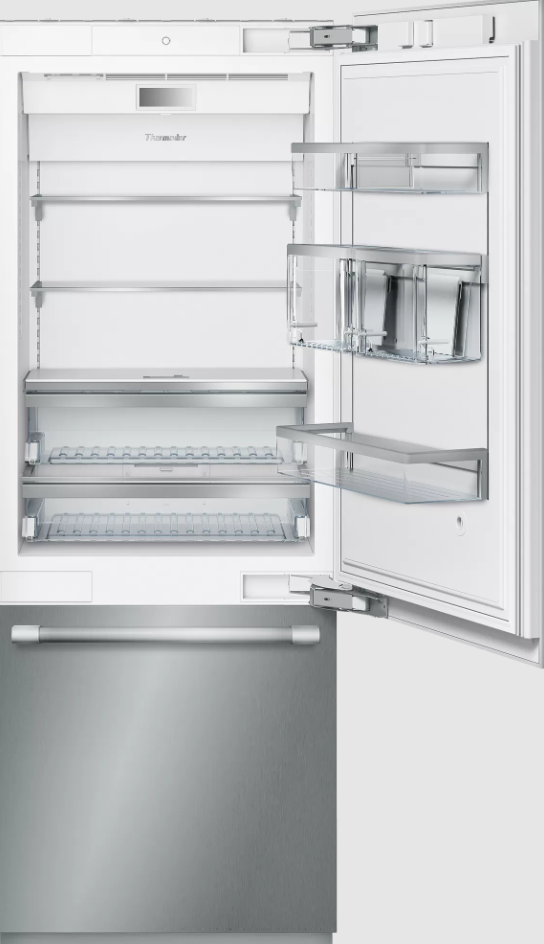 Thermador - 30 Inch 16 cu. ft Bottom Mount Refrigerator in Stainless - T30BB920SS