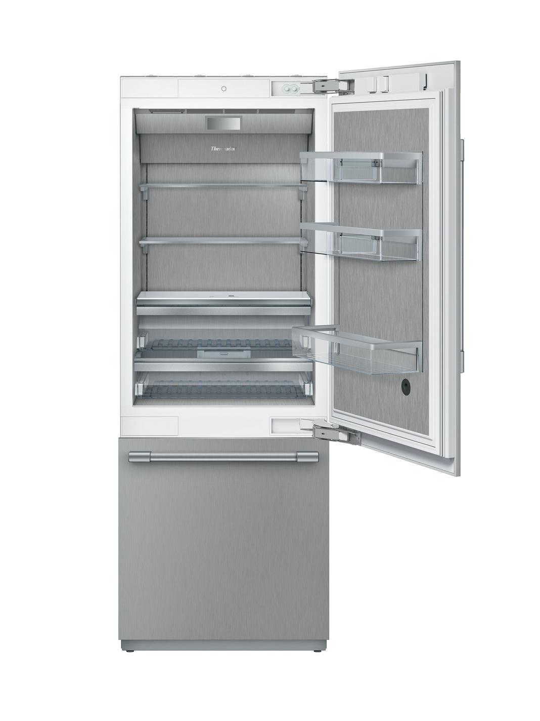 Thermador - 29.75 Inch 16 cu. ft Built In / Integrated Bottom Mount Refrigerator in Panel Ready (Open Box) - T30IB905SP