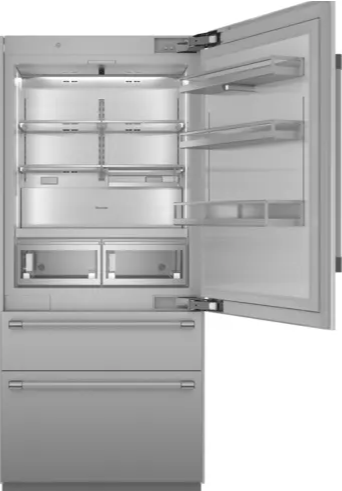 Thermador - 36 Inch 19 cu. ft Bottom Mount Refrigerator in Stainless - T36BB120SS