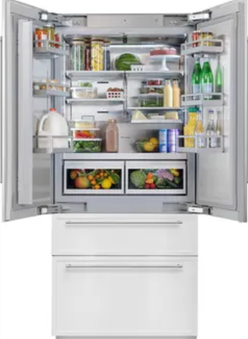 Thermador - 36 Inch 20.1 cu. ft French Door Refrigerator in Panel Ready - T36IT100NP