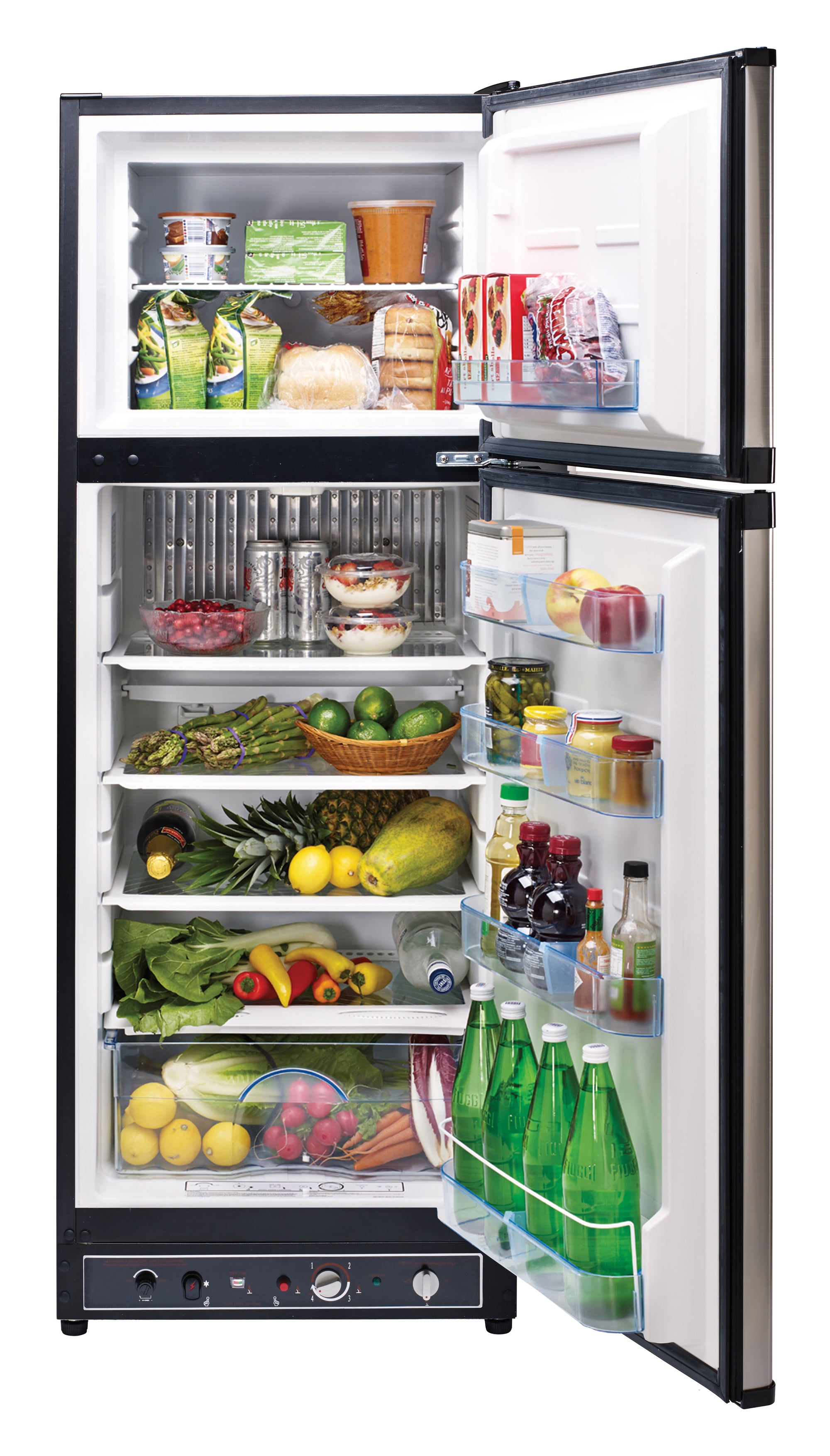 Unique Appliances - 23.5 Inch 10 cu. ft Top Mount Refrigerator in Stainless With CO Alarming Device - UGP-10C CM SS