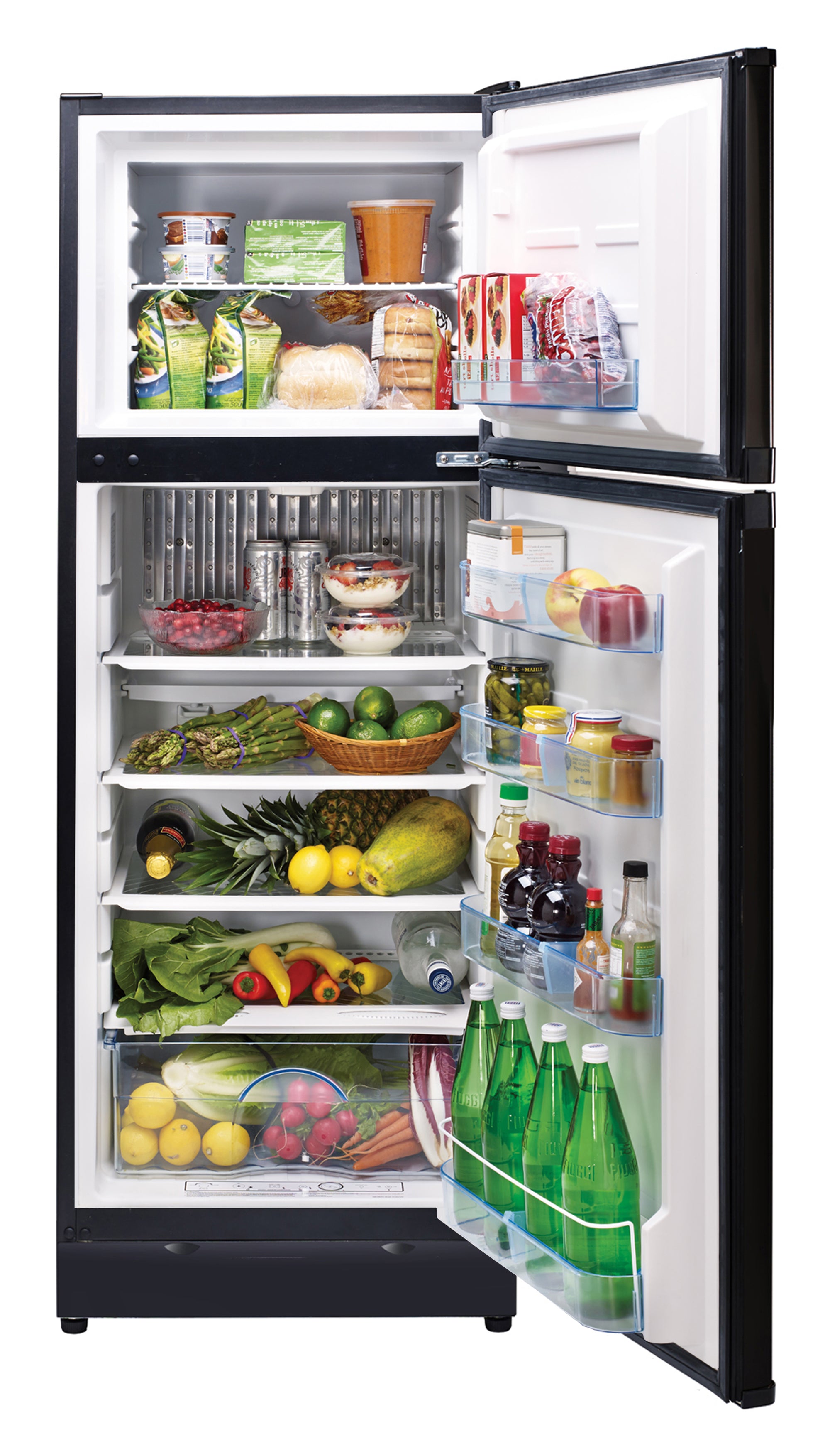 Unique Appliances - 23.5 Inch 10 cu. ft Top Mount Refrigerator in Black - UGP-10C DV B